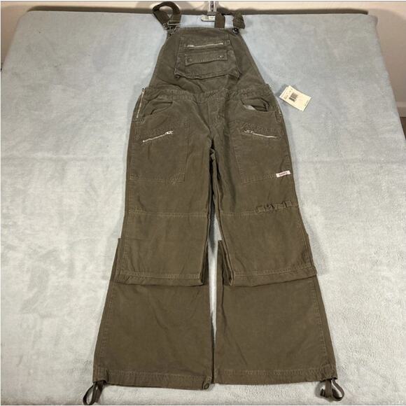Y2k 2000s Deadstock Guess Overalls Mens Small 30x33 Beyond Baggy Flare Wide Leg